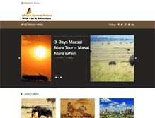 Tablet Screenshot of africansermonsafaris.com